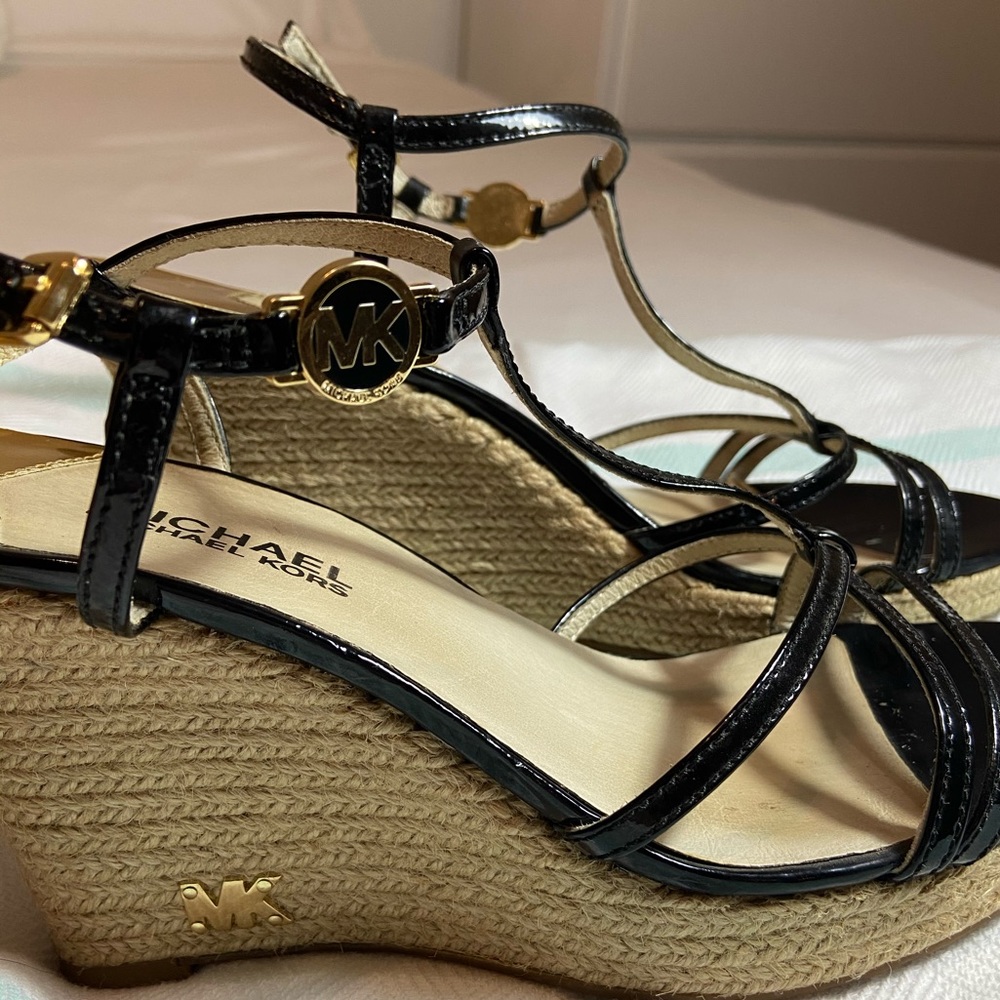 Michael Kors Black Wedges